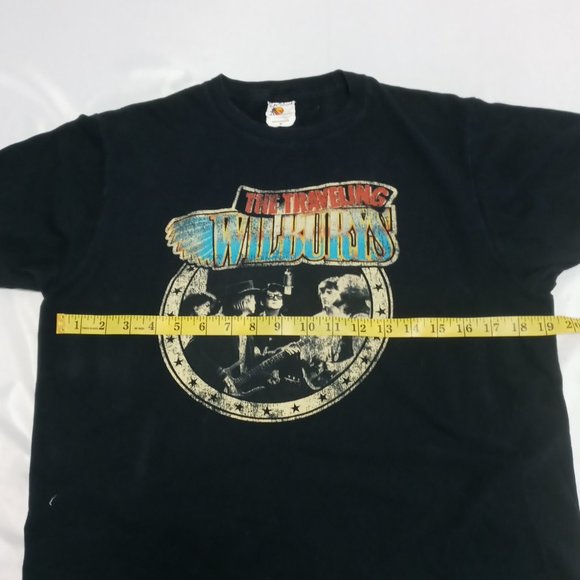 Traveling Wilburys sessions black Band Tee Size Medium - Picture 4 of 7